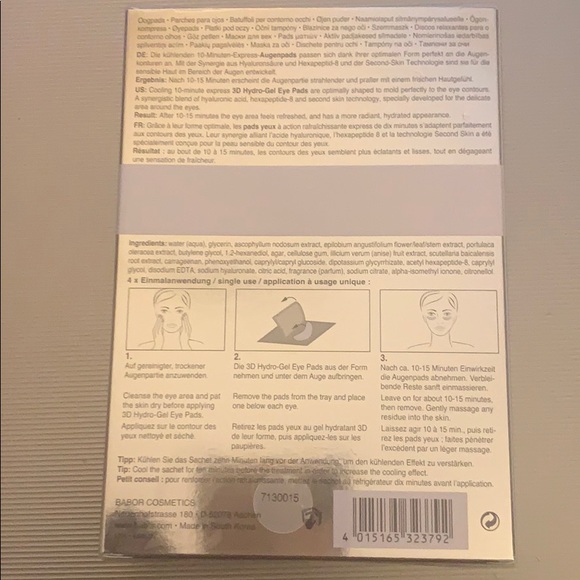 Doctor Babor Hydro Rx gel eye pads - Picture 2 of 2